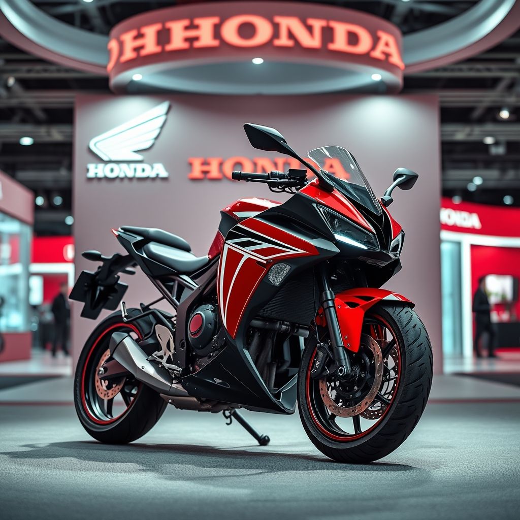 การโปรโมท CBR650R ในบูธ Honda 2026